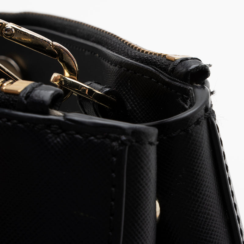 Tory Burch Tote Bag Black Crossbody Large Saffiano Leather Robinson Double  Zip - Organic Olivia