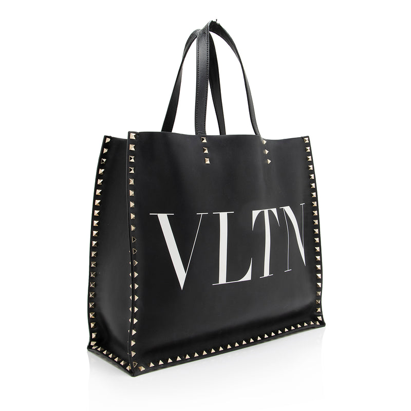 Valentino Calf Leather Rockstud VLTN Convertible Tote - FINAL SALE