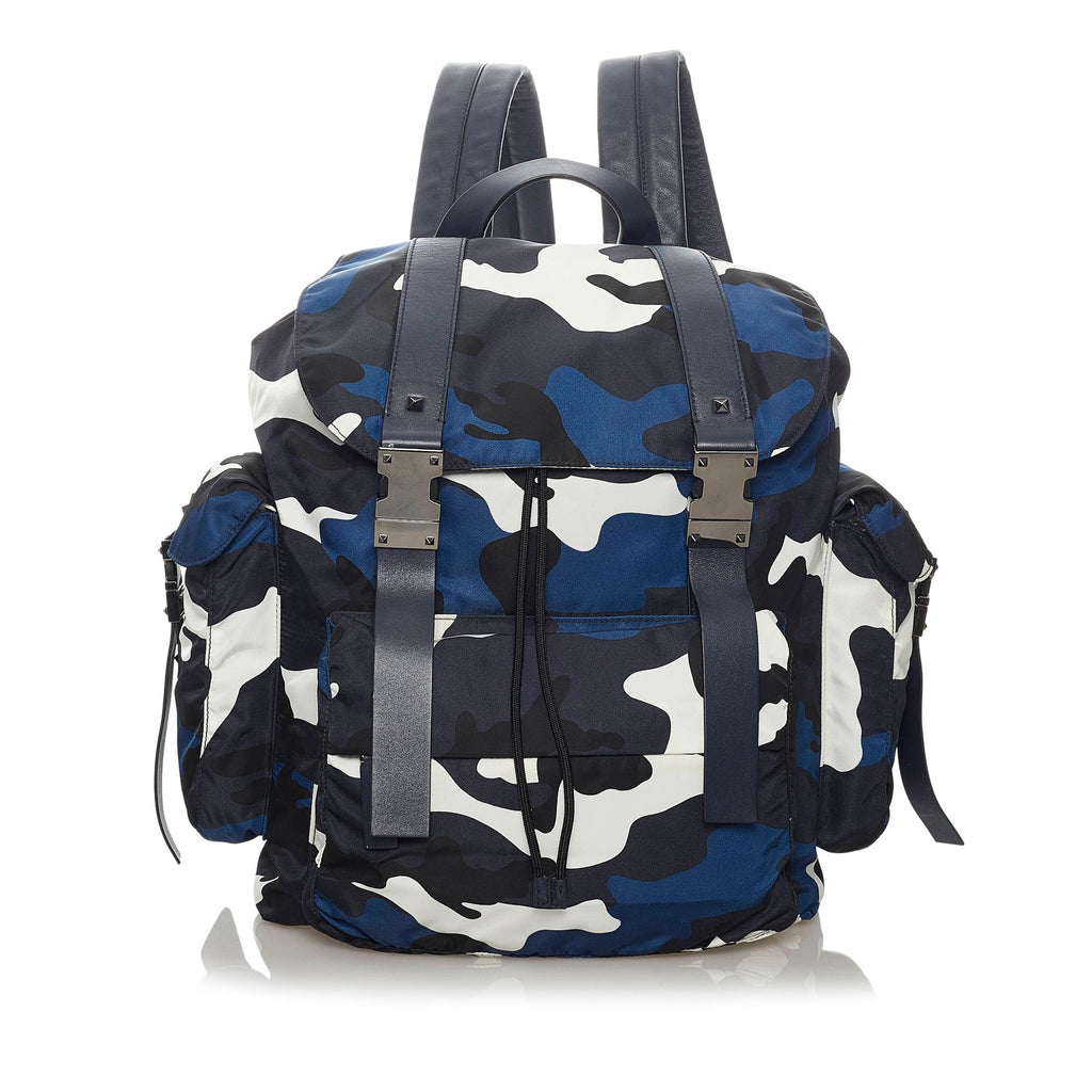 Valentino Camouflage Nylon Backpack (SHG-33373) – LuxeDH