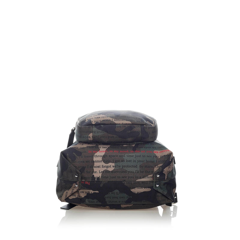 VALENTINO GARAVANI Camouflage Back Pack Nylon Black KY0B0340NAI Purse  90192227