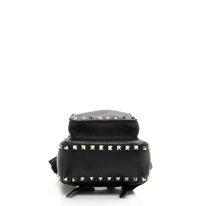 Valentino Denim Rockstud Spike Mini Backpack (SHF-14991) – LuxeDH