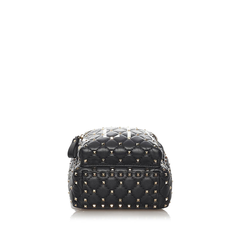 Rockstud cloth backpack Valentino Garavani Grey in Cloth - 30016799