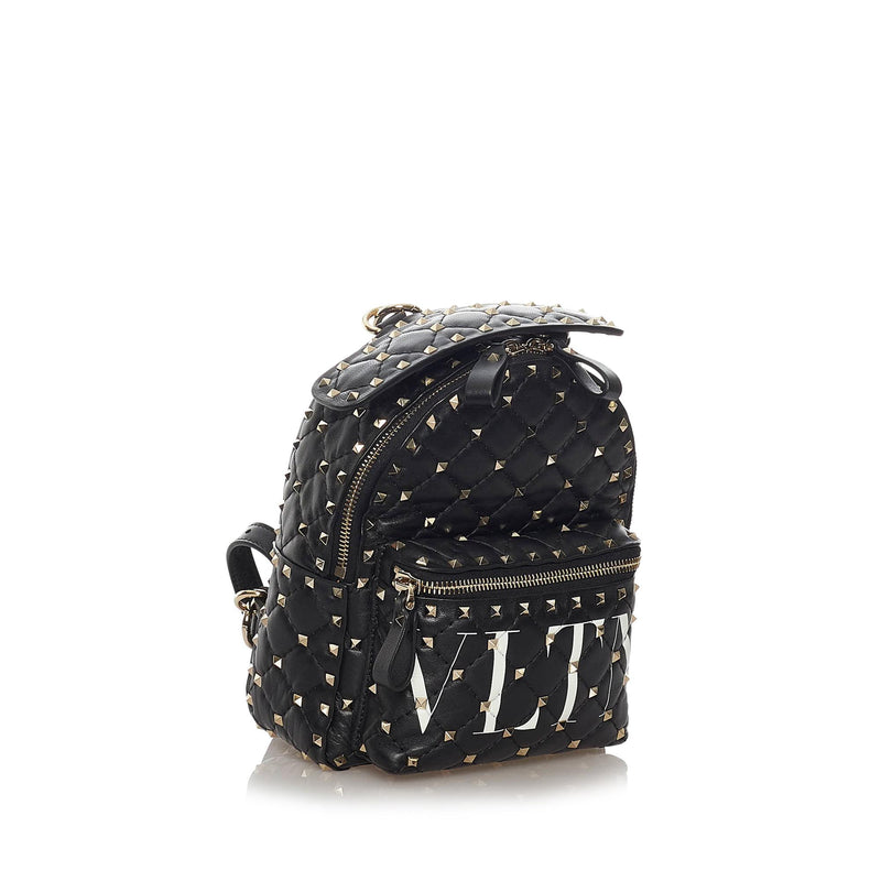 Valentino Rockstud Spike VLTN Leather Backpack (SHG-28243) – LuxeDH