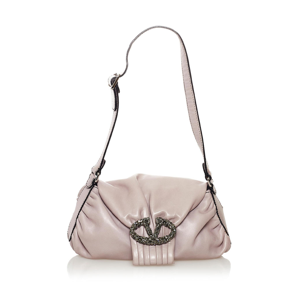 Vring leather handbag Valentino Garavani Grey in Leather - 33033590