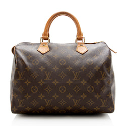 Louis Vuitton LV Boston Speedy 30 Monogram Logo Top Handle Bag