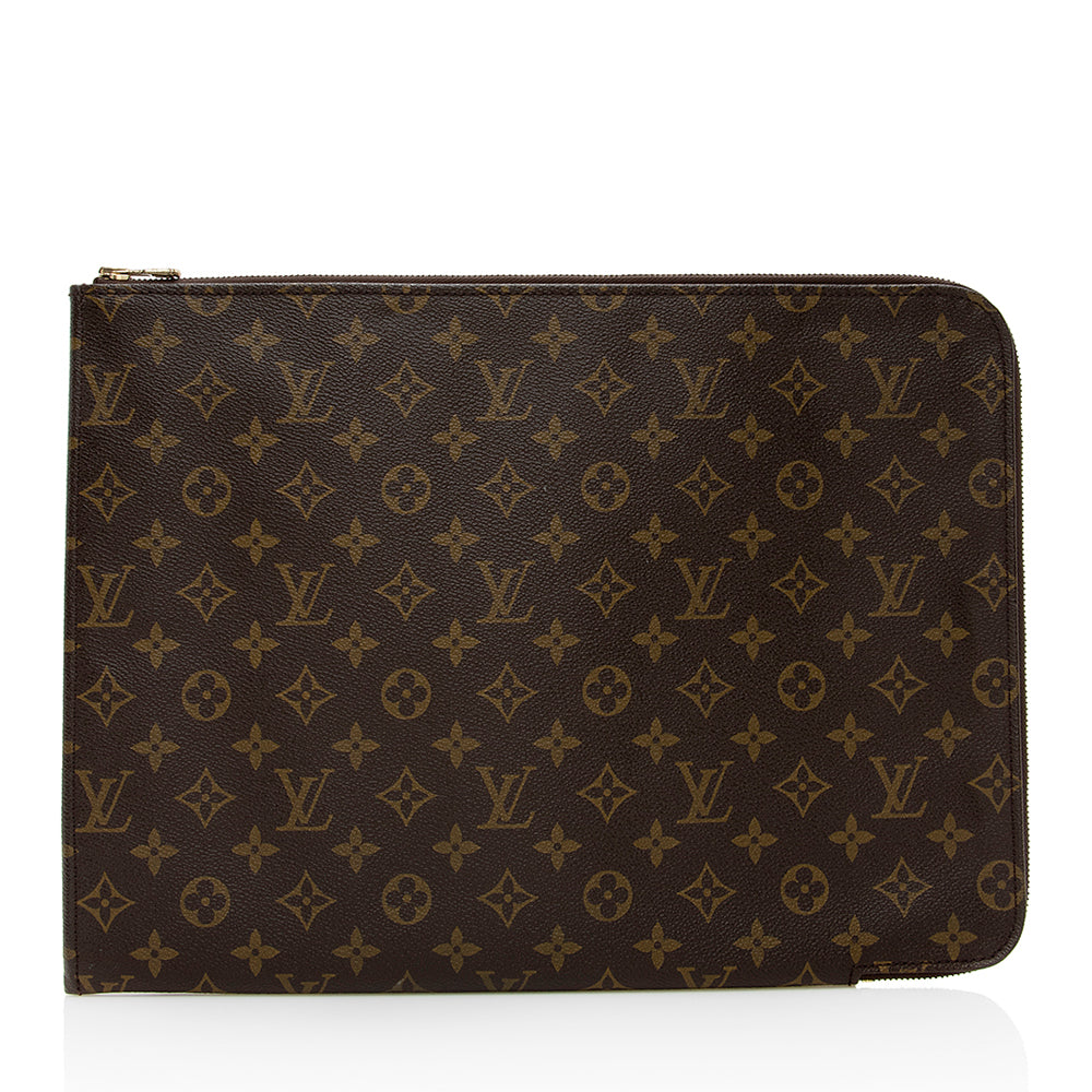 Louis Vuitton Monogram Poche Documents - Brown Laptop Covers